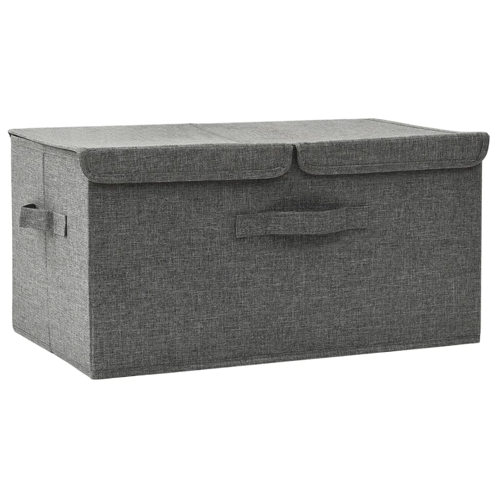 Lagerboxen Vliesstoff 2 fächer Anthrazit