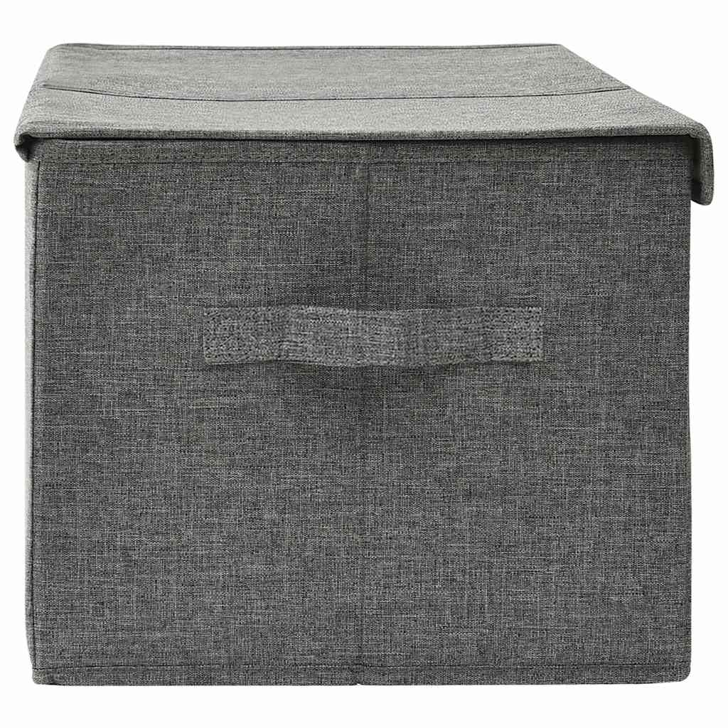 Aufbewahrungsbox Stoff 50x30x25 cm Anthrazit