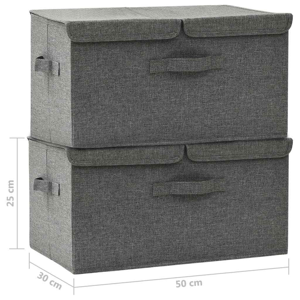 Lagerboxen Vliesstoff Anthrazit