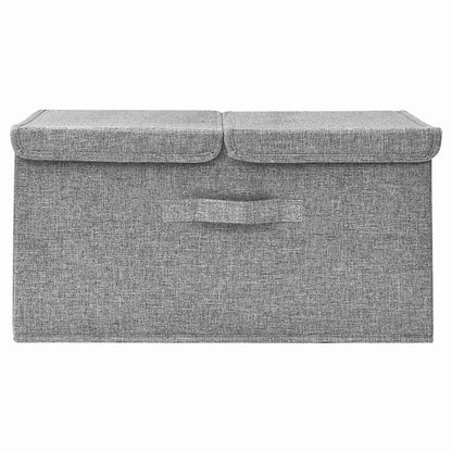 Aufbewahrungsbox Stoff 50x30x25 cm Grau