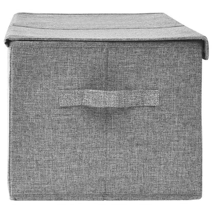Aufbewahrungsbox Stoff 50x30x25 cm Grau