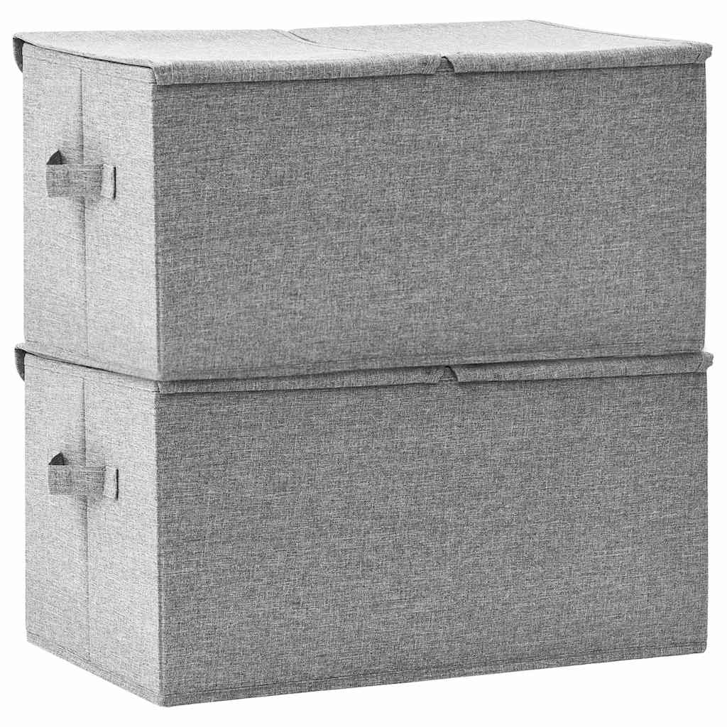 Lagerboxen Vliesstoff 2 fächer Grau