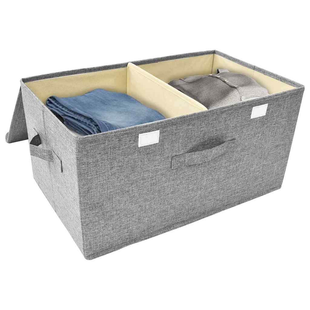 Lagerboxen Vliesstoff 2 fächer Grau
