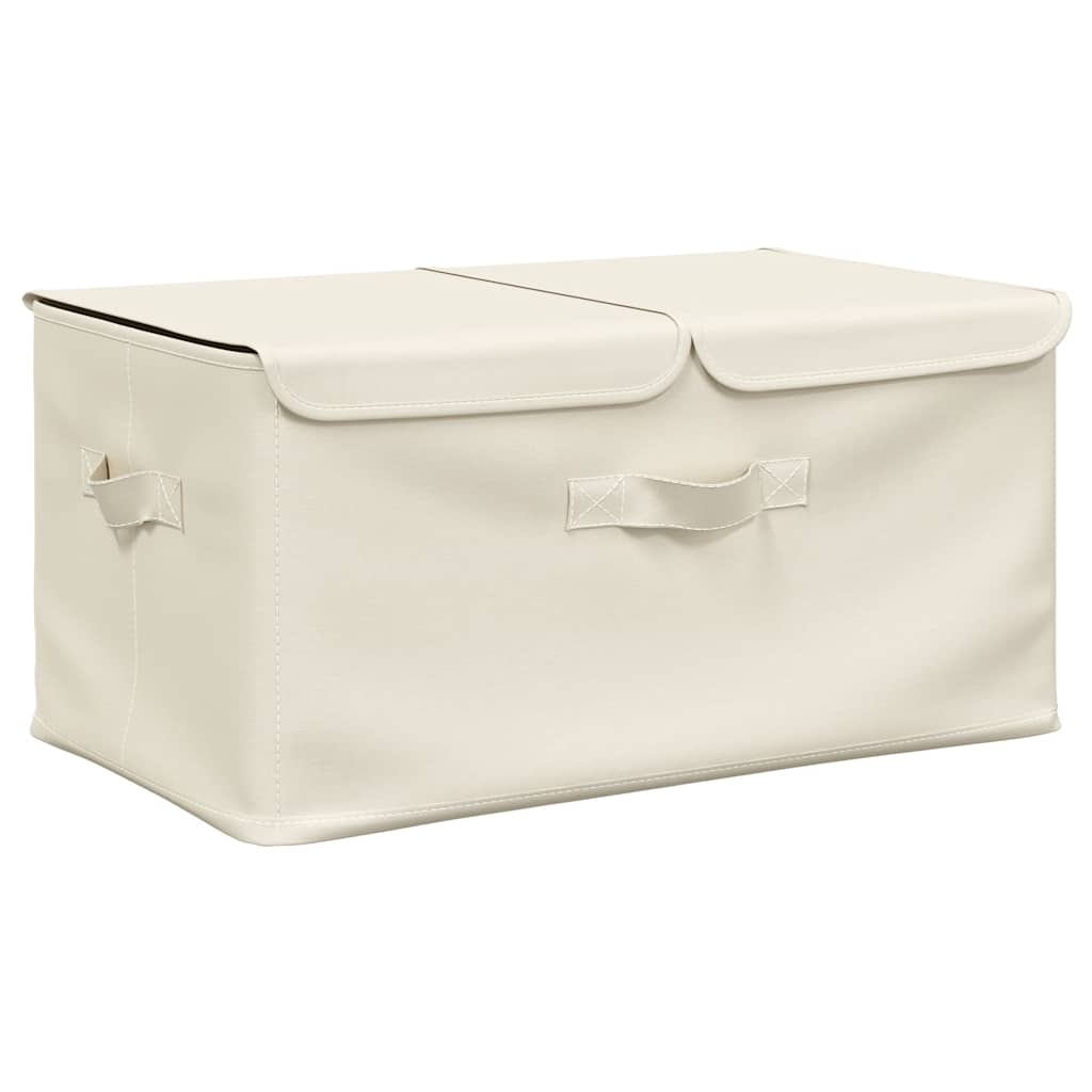 Lagerboxen Vliesstoff 2 fächer Creme