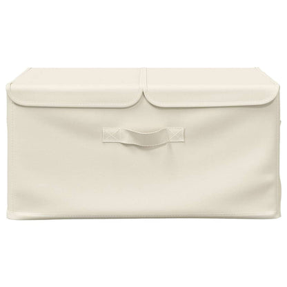 Aufbewahrungsbox Stoff 50x30x25 cm Creme