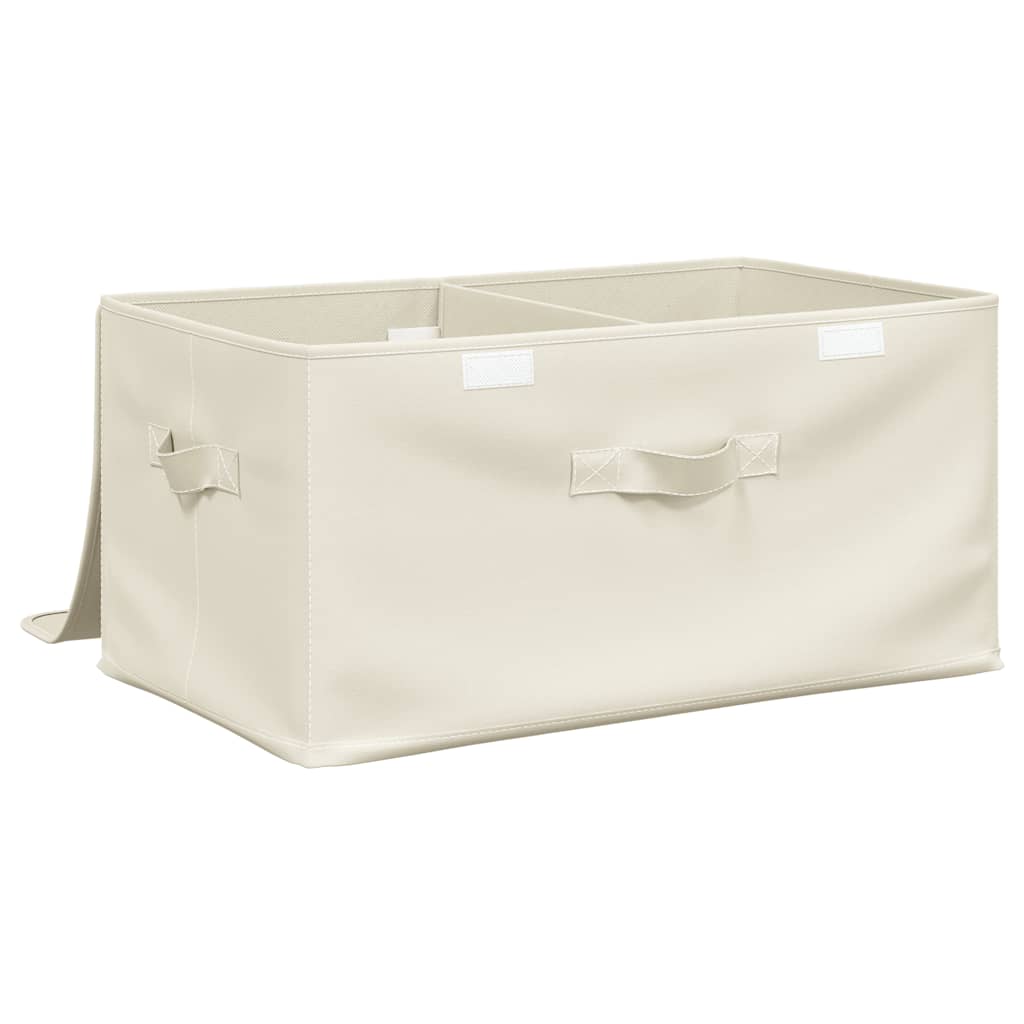 Lagerboxen Vliesstoff 2 fächer Creme