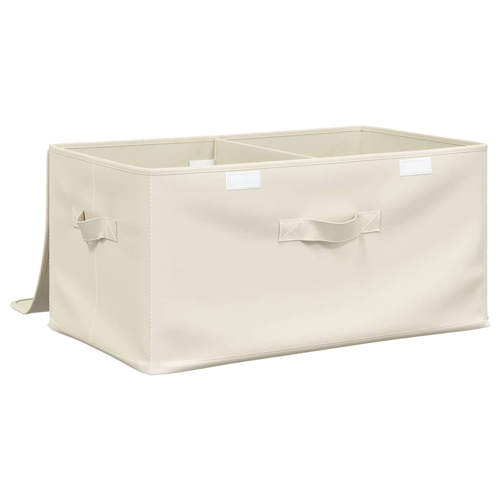 Lagerboxen Vliesstoff 2 fächer Creme