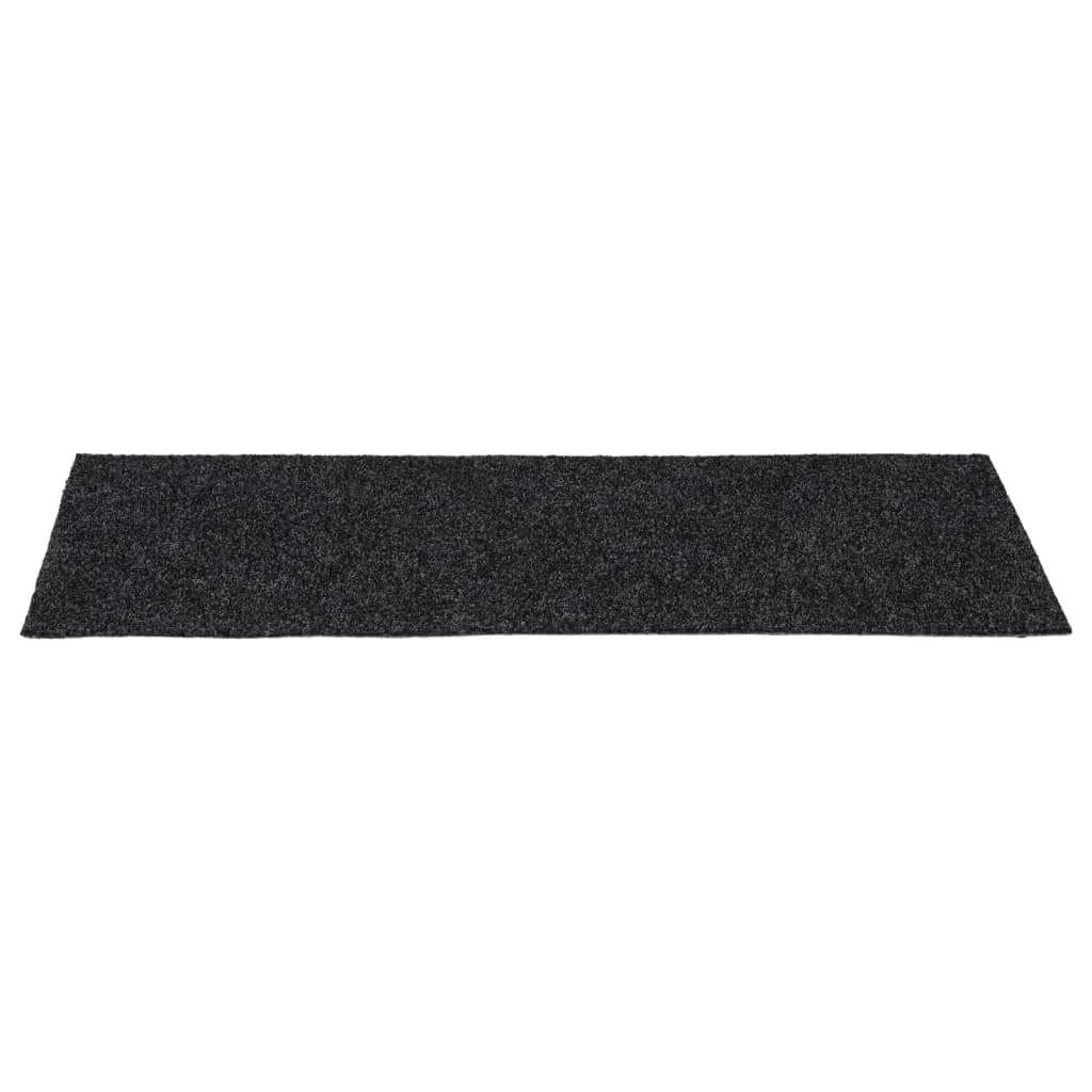 Stufenmatten Selbstklebend 15 Stk. 60x25 cm Dunkelgrau Rechteckig