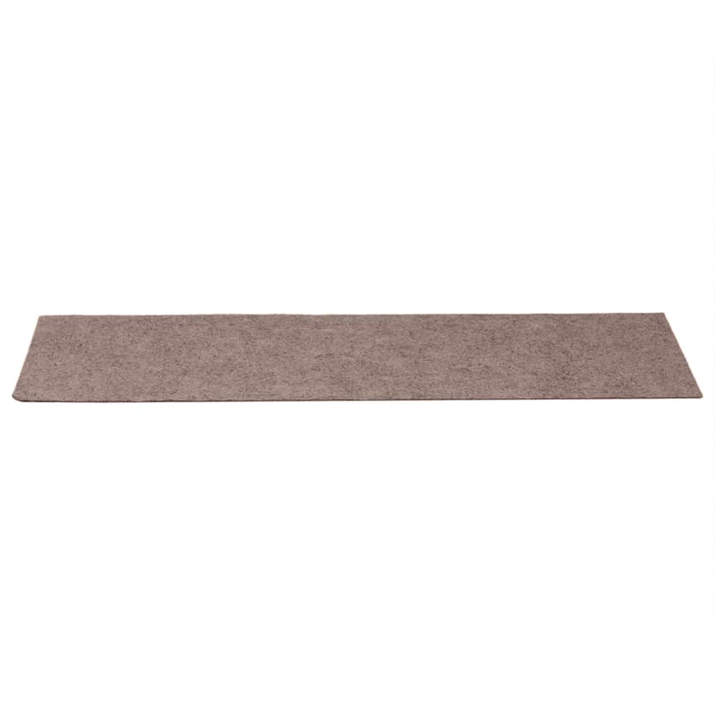 Stufenmatten Selbstklebend 15 Stk. 76x20 cm Hellbraun Rechteckig