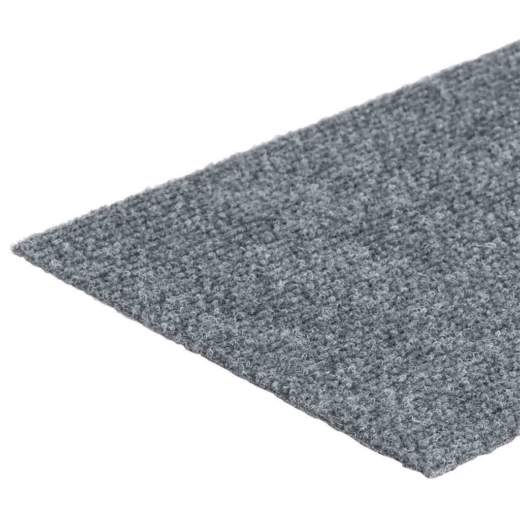Stufenmatten Selbstklebend 15 Stk. 76x20 cm Hellgrau Rechteckig