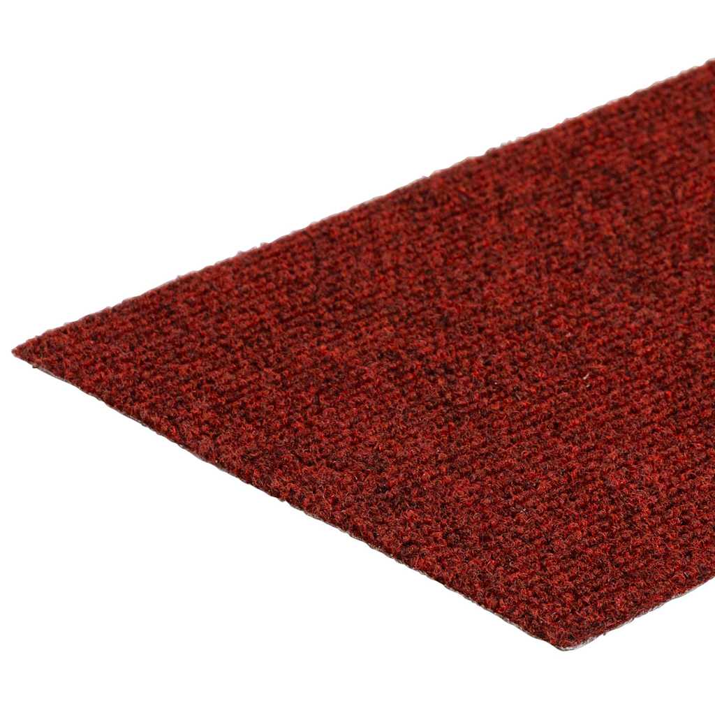 Stufenmatten Selbstklebend 15 Stk. 76x20 cm Bordeauxrot Rechteckig
