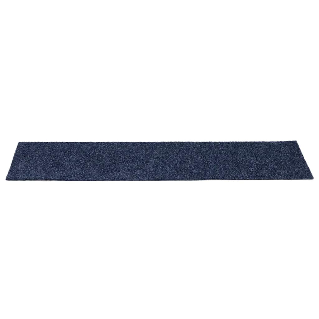 Stufenmatten Selbstklebend 15 Stk. 76x20 cm Grau Blau Rechteckig