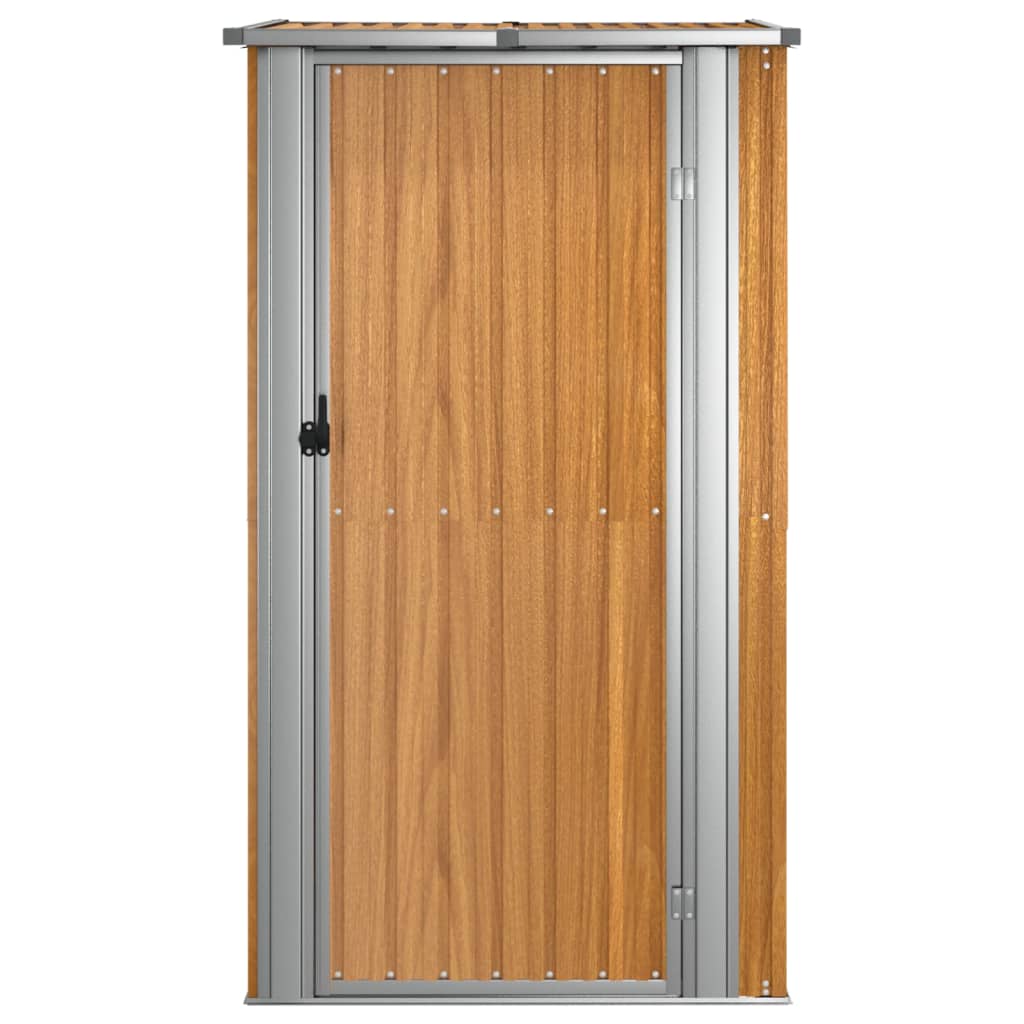 Gartenhaus Braun 118,5x97x209,5 cm Verzinkter Stahl
