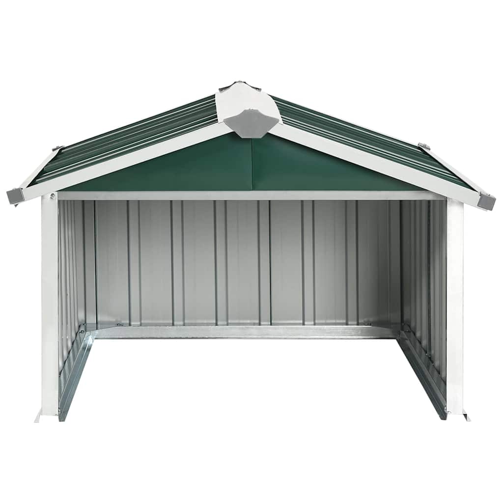Rasenmäher Garage 92x97x63 cm Verzinkter Stahl Grün