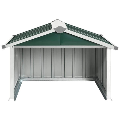 Rasenmäher Garage 92x97x63 cm Verzinkter Stahl Grün