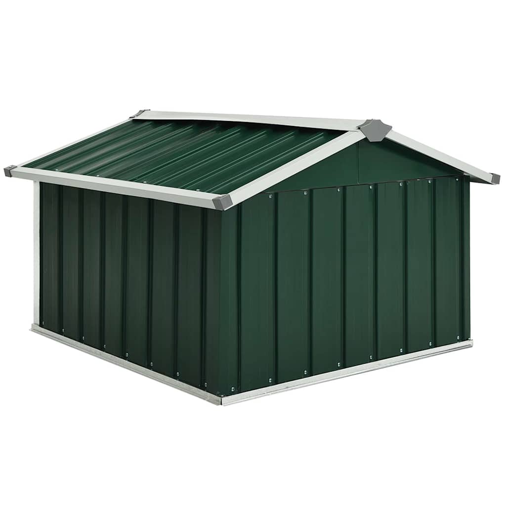 Rasenmäher Garage 92x97x63 cm Verzinkter Stahl Grün