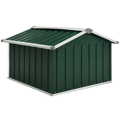 Rasenmäher Garage 92x97x63 cm Verzinkter Stahl Grün