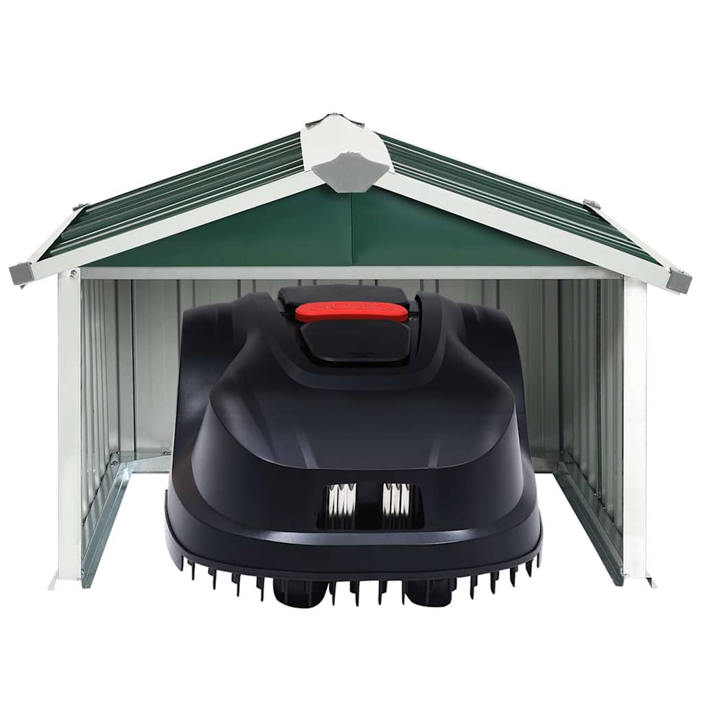 Rasenmäher Garage 92x97x63 cm Verzinkter Stahl Grün