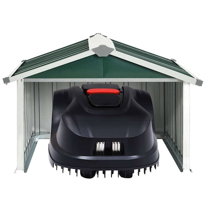 Rasenmäher Garage 92x97x63 cm Verzinkter Stahl Grün