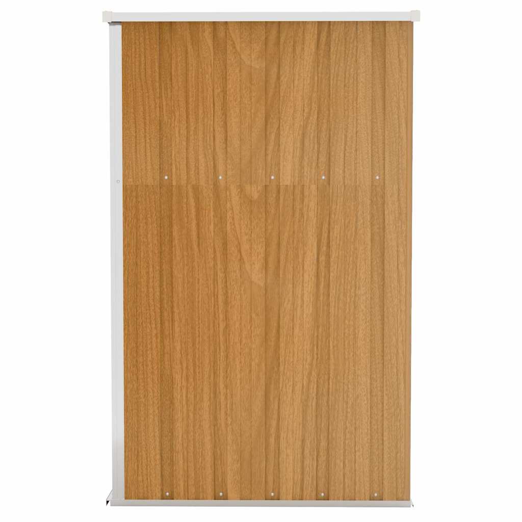 Anbauschuppen Braun 118x100x178 cm Verzinkter Stahl