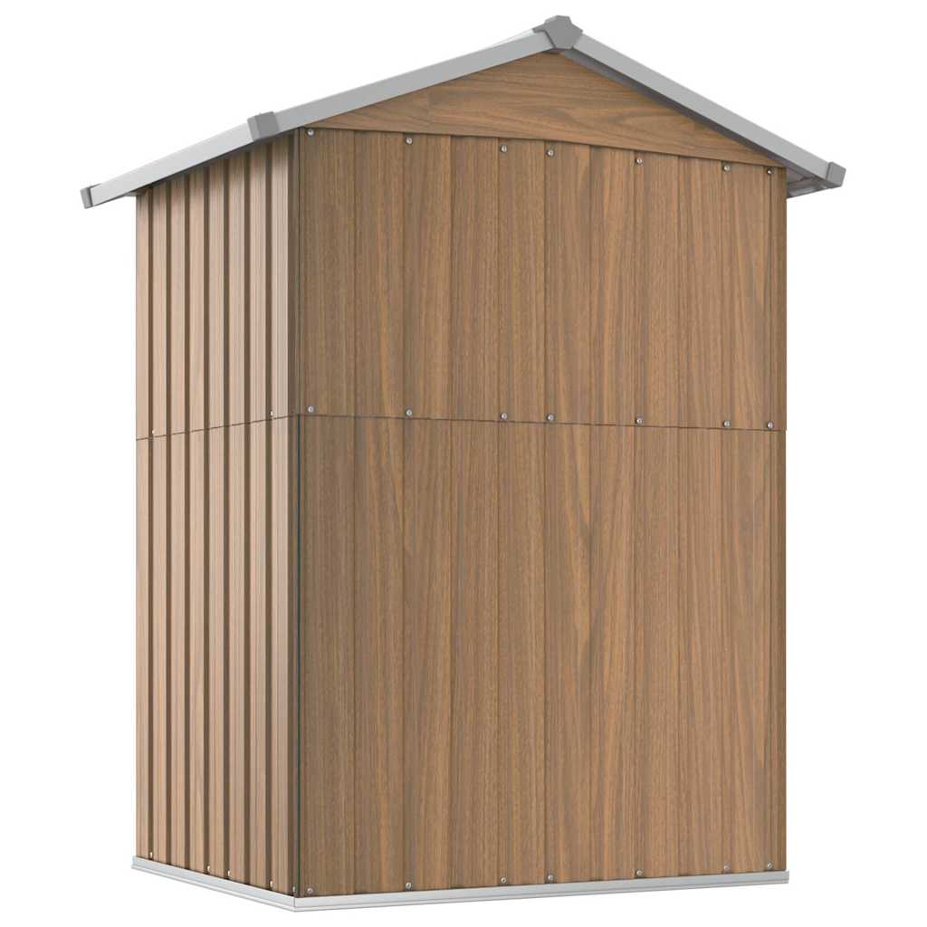 Gartenhaus Braun 126x97,5x177 cm Verzinkter Stahl