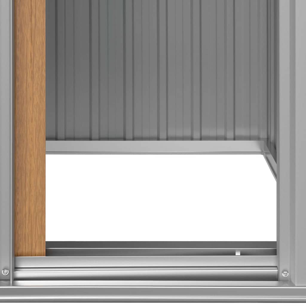 Gartenhaus Braun 126x97,5x177 cm Verzinkter Stahl