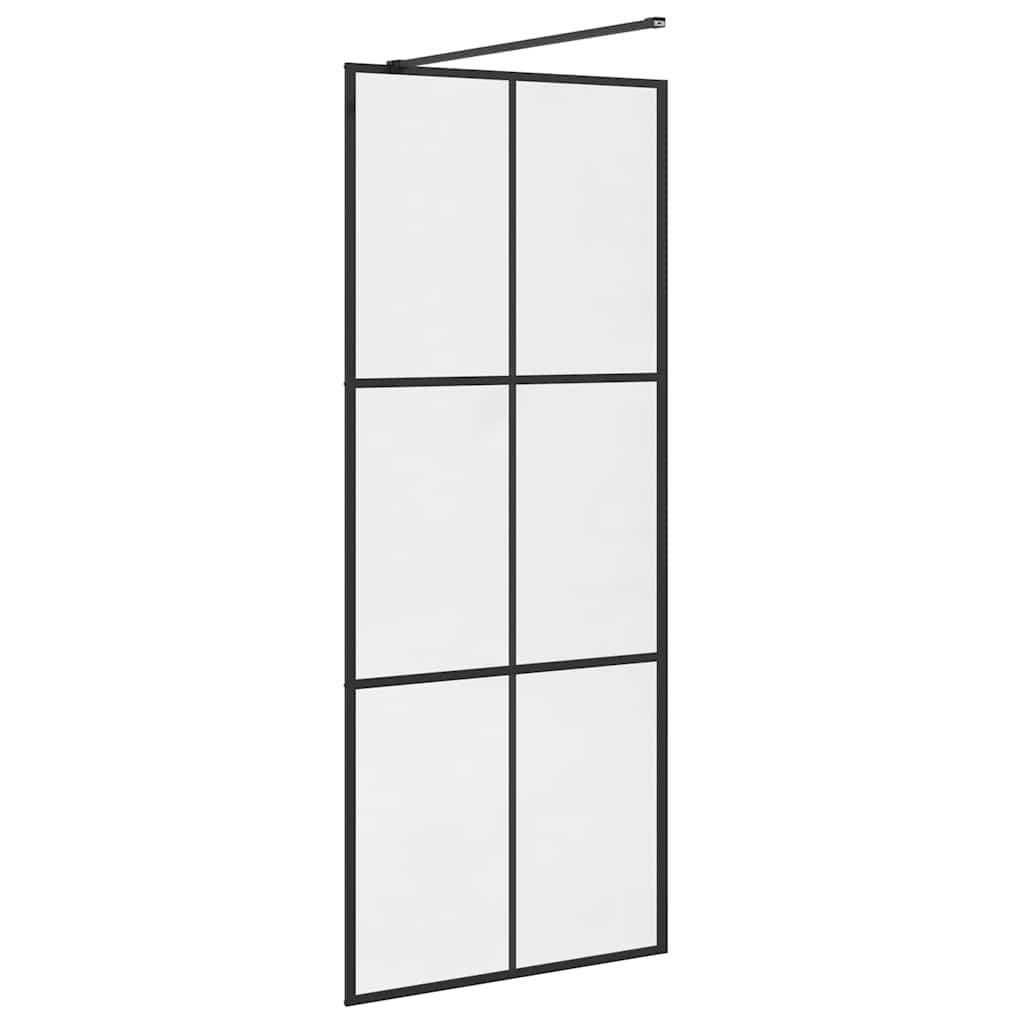 Duschwand für Begehbare Dusche mit Klarem ESG Glas 80x195 cm