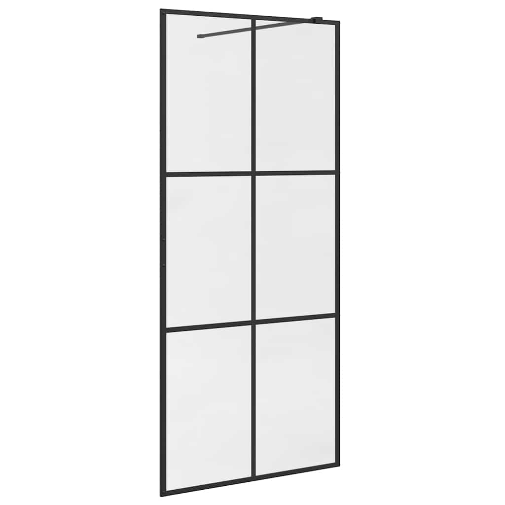 Duschwand für Begehbare Dusche mit Klarem ESG Glas 90x195 cm