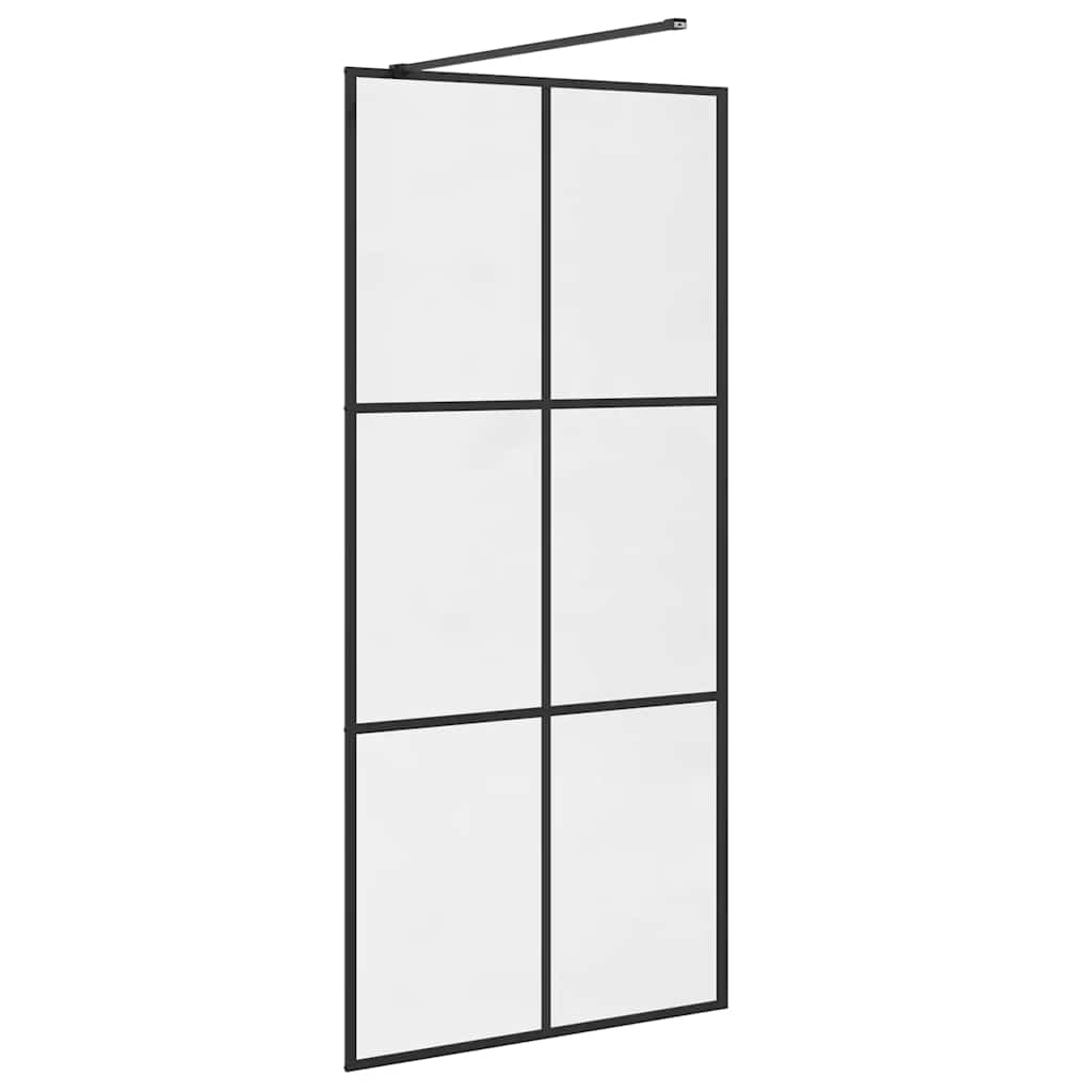 Duschwand für Begehbare Dusche mit Klarem ESG Glas 90x195 cm