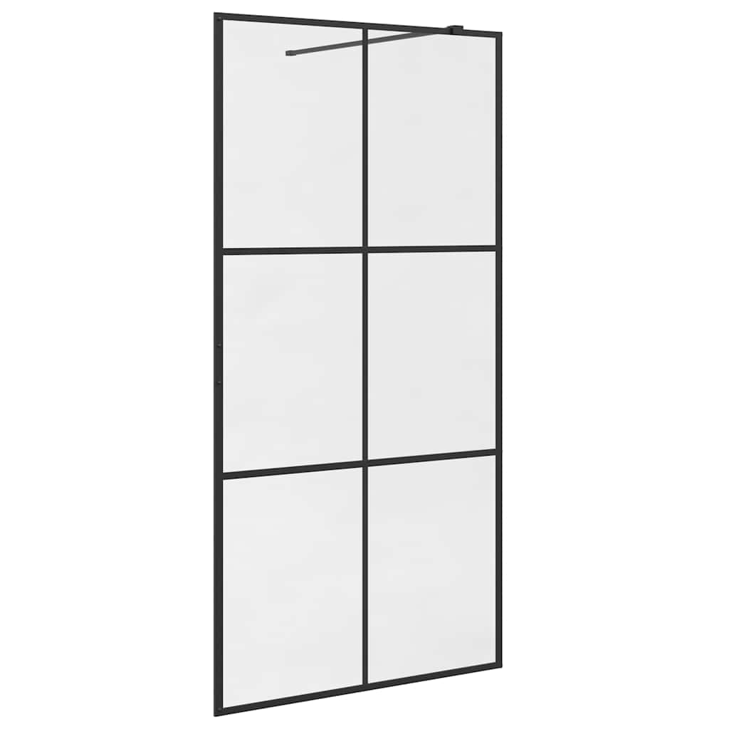 Duschwand für Begehbare Dusche mit Klarem ESG Glas 100x195 cm