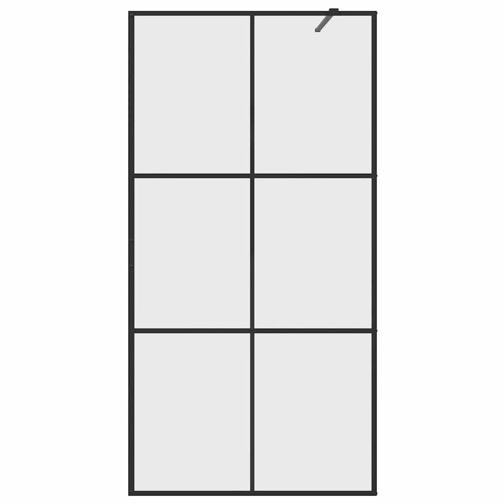 Duschwand für Begehbare Dusche mit Klarem ESG Glas 100x195 cm