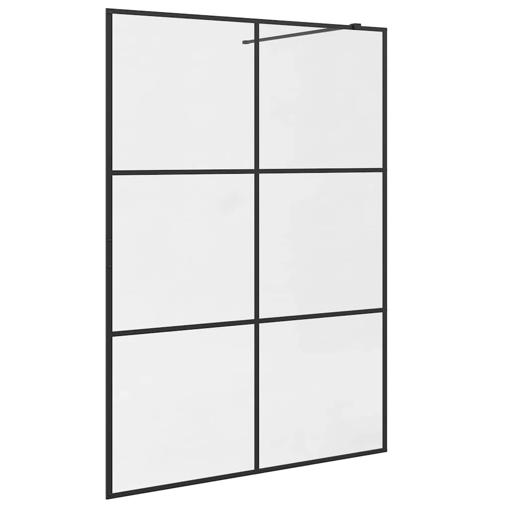 Duschwand für Begehbare Dusche mit Klarem ESG-Glas 140x195 cm