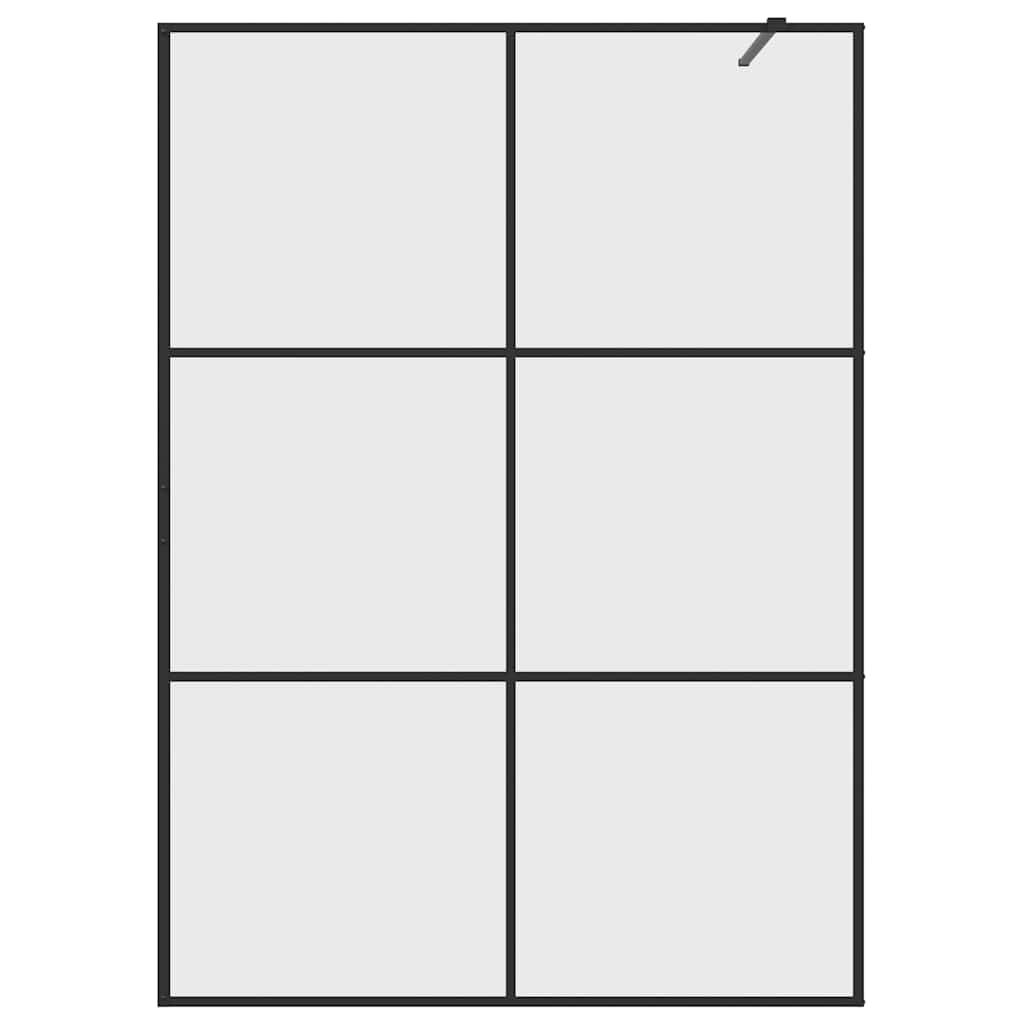 Duschwand für Begehbare Dusche mit Klarem ESG-Glas 140x195 cm