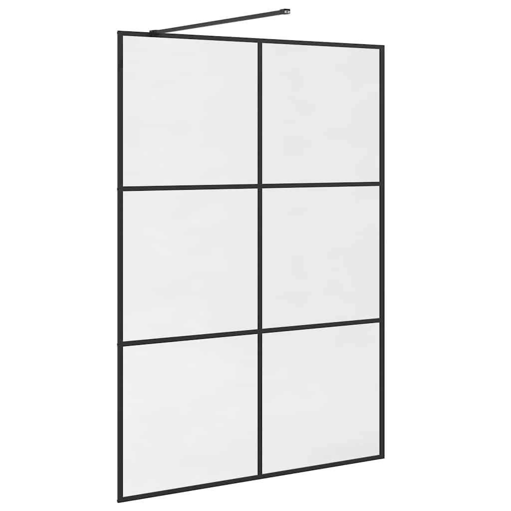 Duschwand für Begehbare Dusche mit Klarem ESG-Glas 140x195 cm
