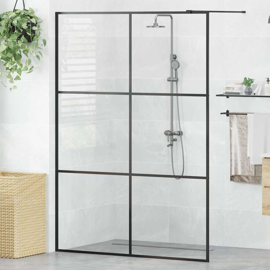 Duschwand für Begehbare Dusche mit Klarem ESG-Glas 140x195 cm