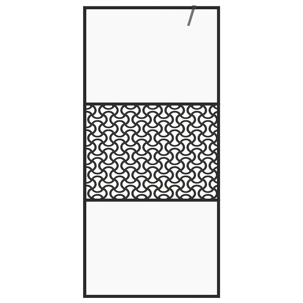 Duschwand für Begehbare Dusche mit Klarem ESG Glas 80x195 cm