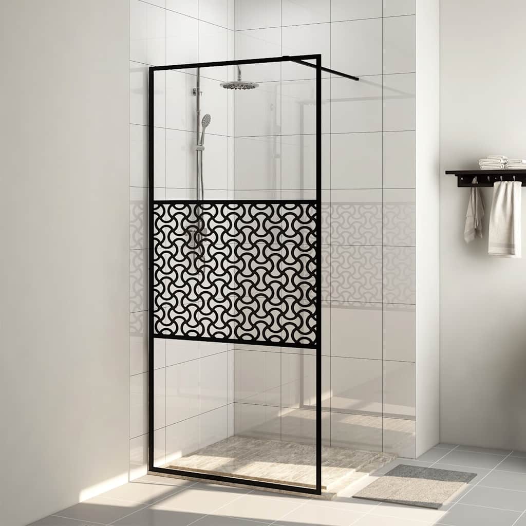 Duschwand für Begehbare Dusche mit Klarem ESG Glas 80x195 cm