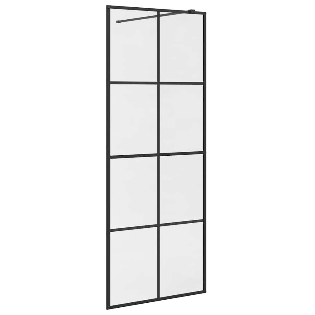 Duschwand für Begehbare Dusche mit Klarem ESG Glas 80x195 cm