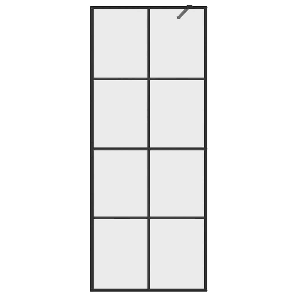 Duschwand für Begehbare Dusche mit Klarem ESG Glas 80x195 cm