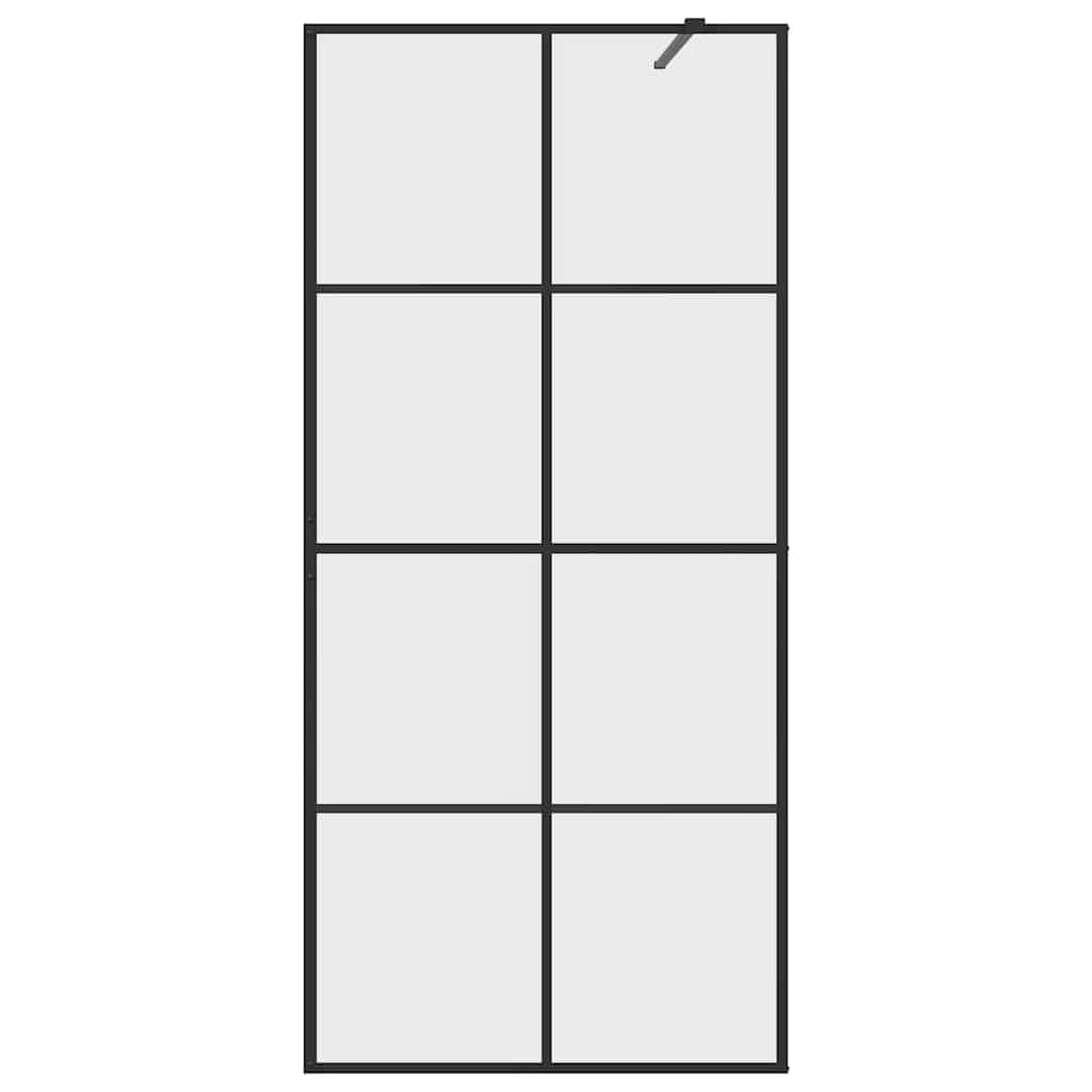 Duschwand für Begehbare Dusche mit Klarem ESG Glas 90x195 cm