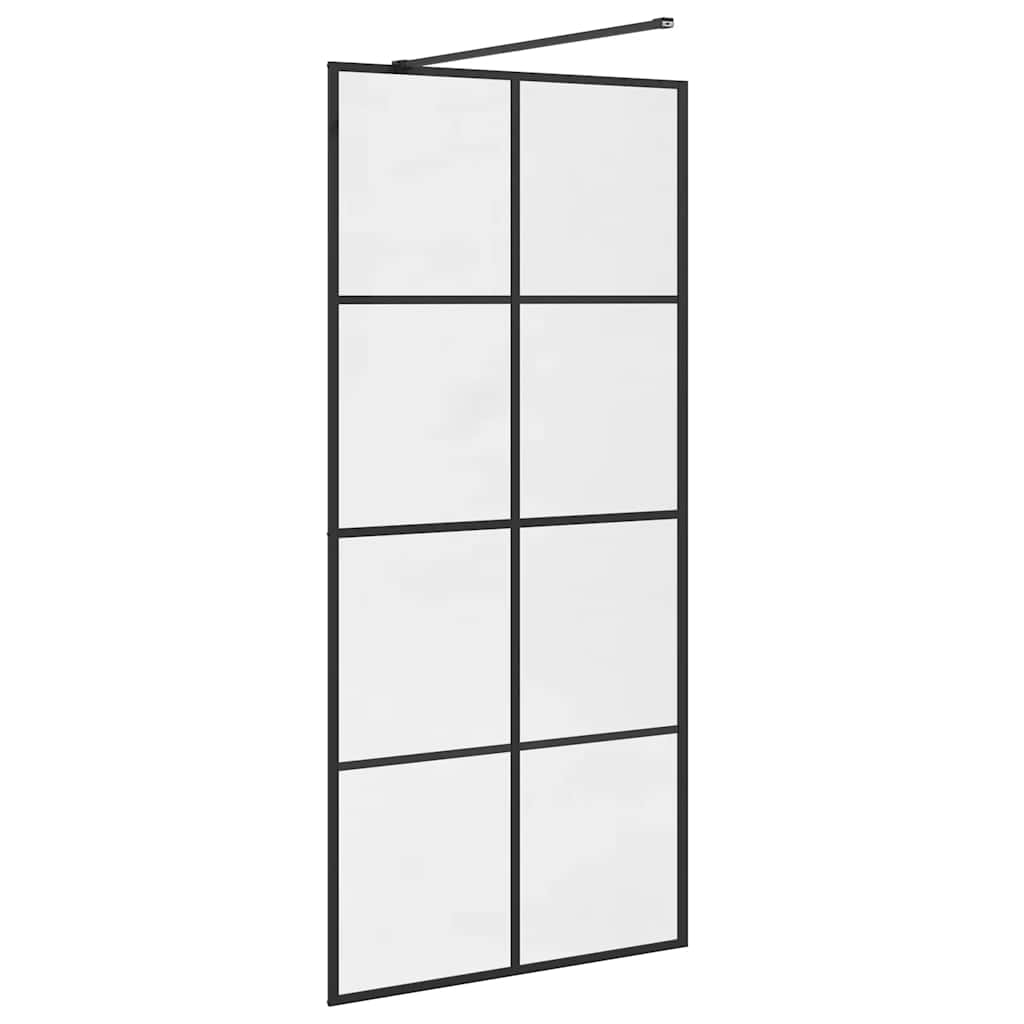 Duschwand für Begehbare Dusche mit Klarem ESG Glas 90x195 cm