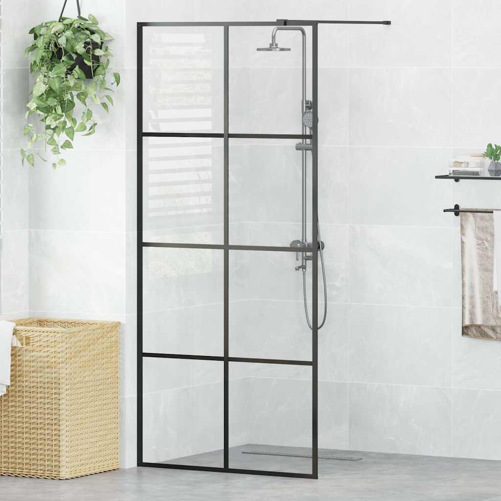 Duschwand für Begehbare Dusche mit Klarem ESG Glas 90x195 cm