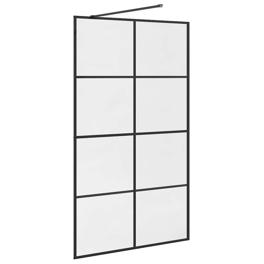 Duschwand für Begehbare Dusche mit Klarem ESG Glas 115x195 cm