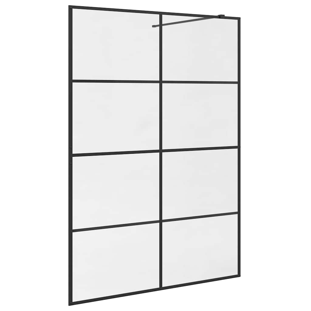 Duschwand für Begehbare Dusche mit Klarem ESG-Glas 140x195 cm