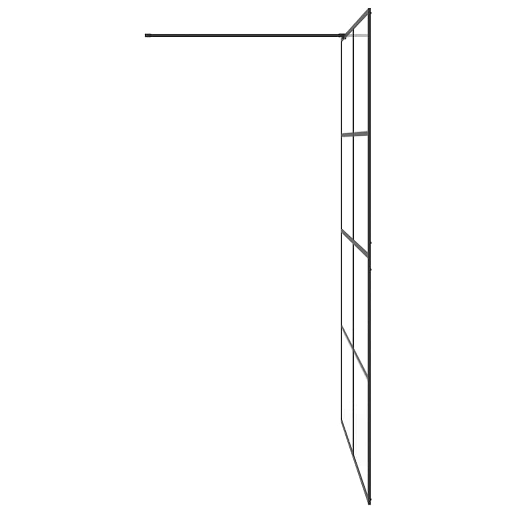 Duschwand für Begehbare Dusche mit Klarem ESG-Glas 140x195 cm