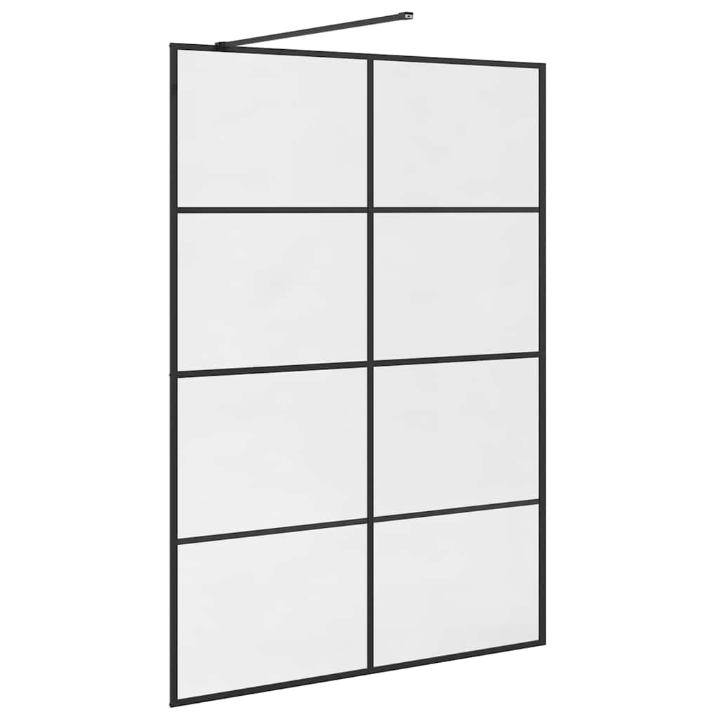 Duschwand für Begehbare Dusche mit Klarem ESG-Glas 140x195 cm