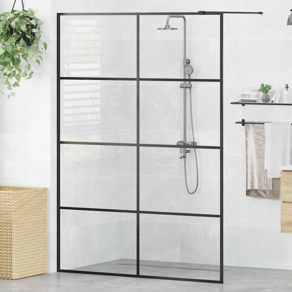 Duschwand für Begehbare Dusche mit Klarem ESG-Glas 140x195 cm