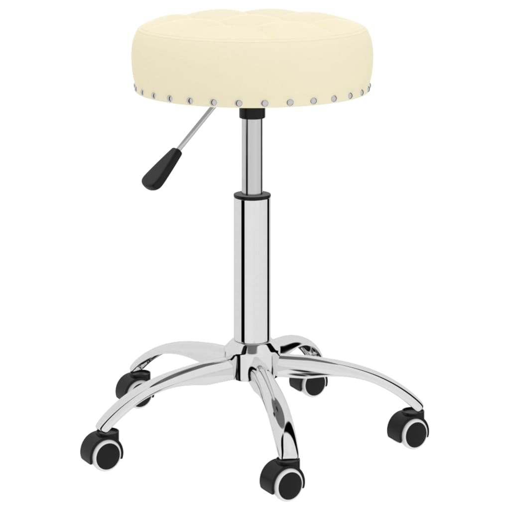Bürostuhl Drehbar Creme Stoff