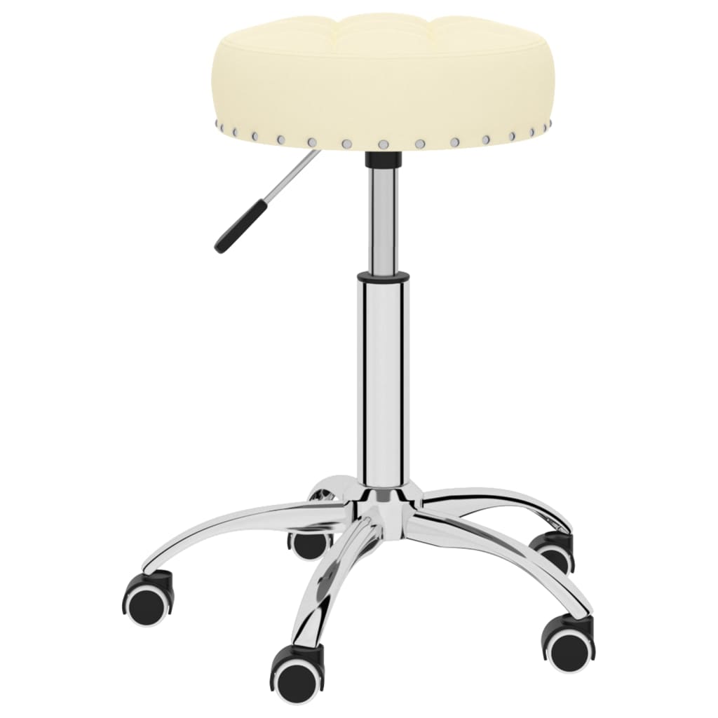 Bürostuhl Drehbar Creme Stoff
