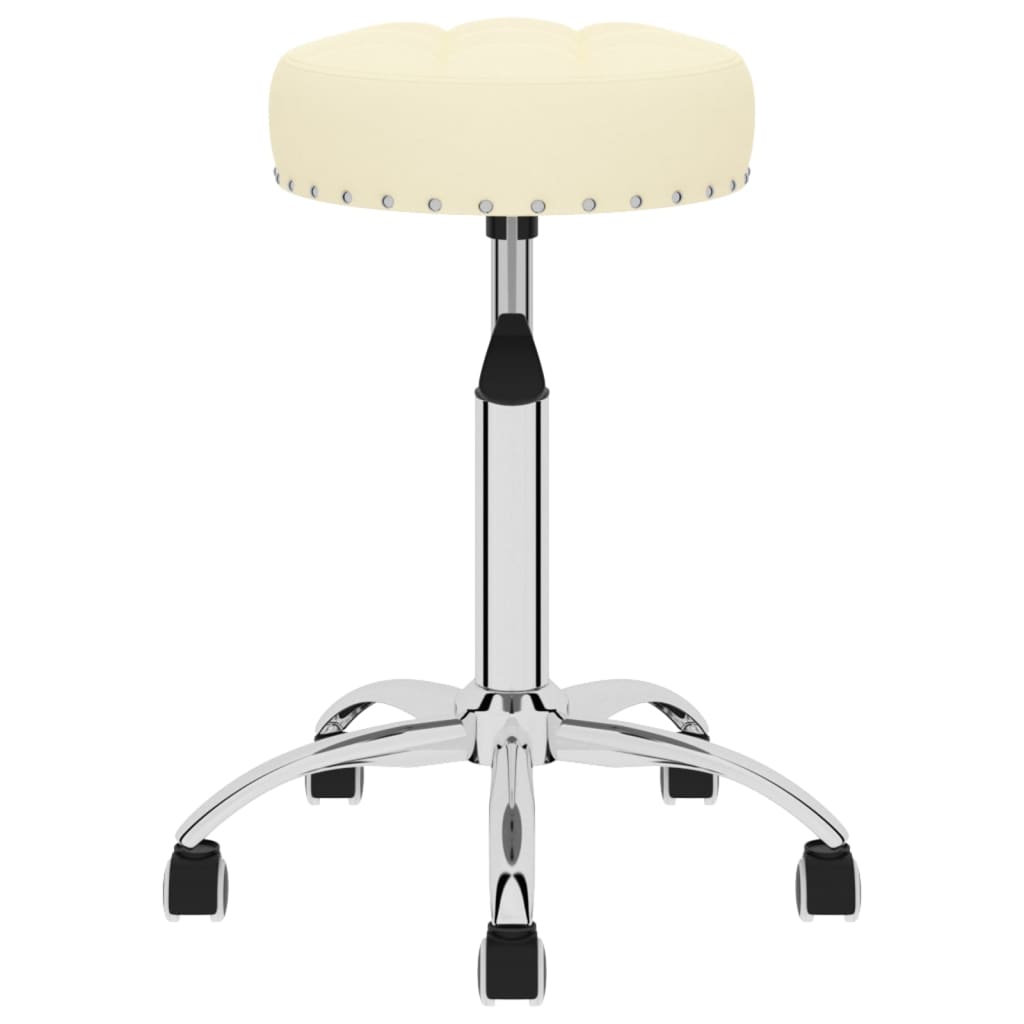 Bürostuhl Drehbar Creme Stoff